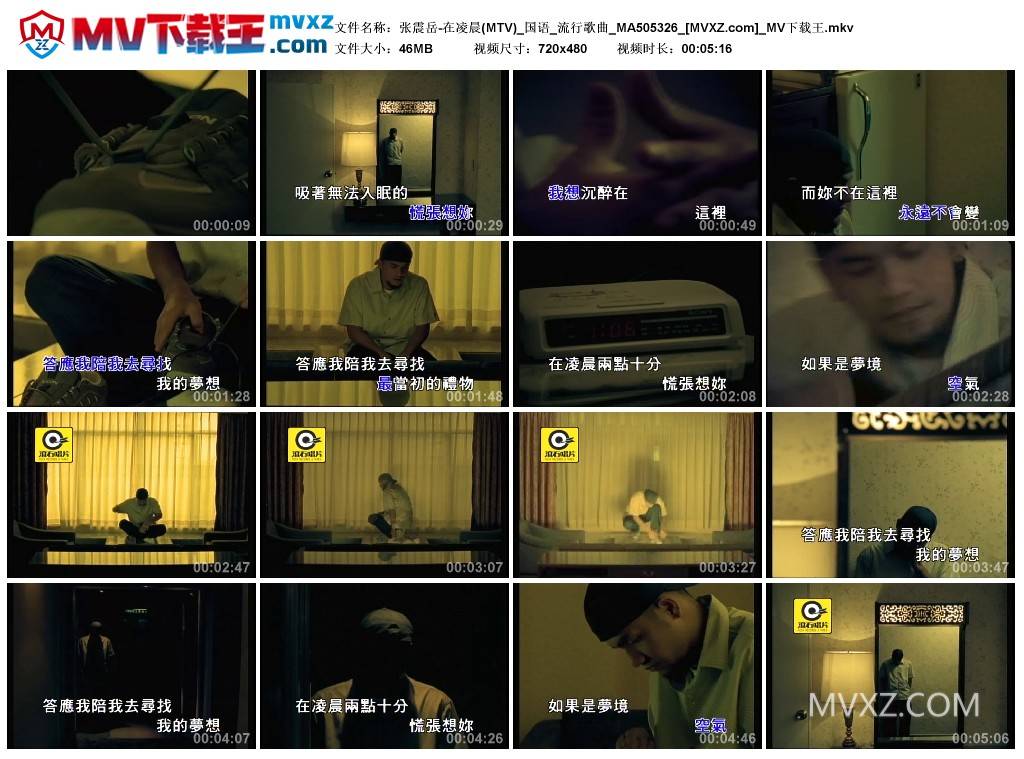 张震岳-在凌晨(MTV)_国语_流行歌曲_MA505326